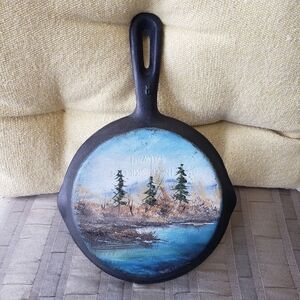 Painting on cast iron.